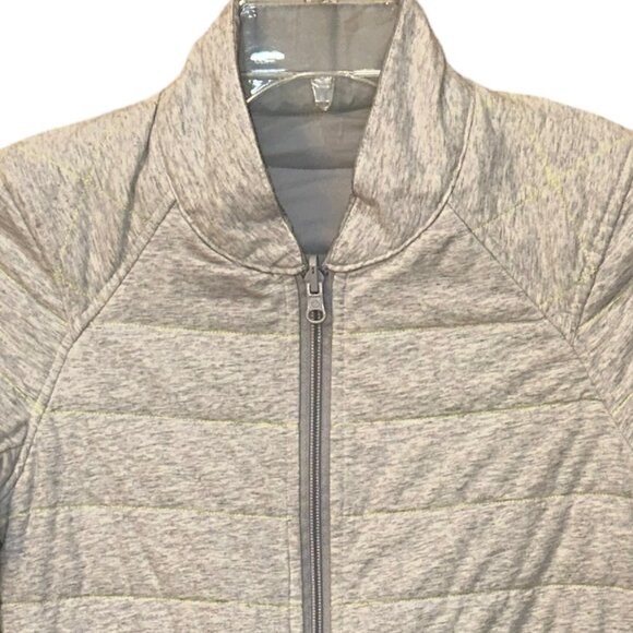 Lululemon The Bomb Bomber Quilted Reversible Jacket‎ Grey Size 2 - Picture 6 of 9